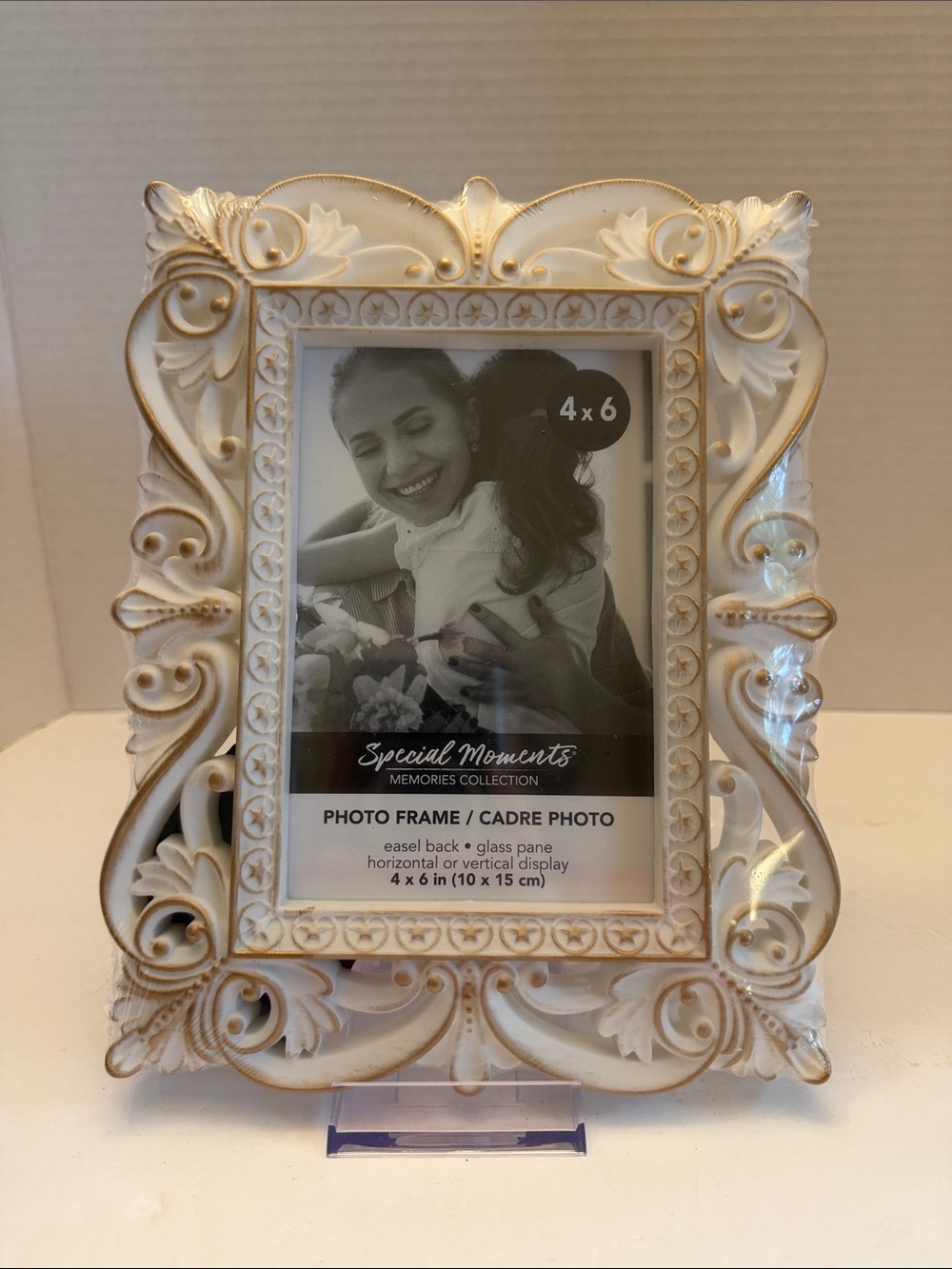 Special Moments Cream and Gold Ornate Decorative Photo Frame
